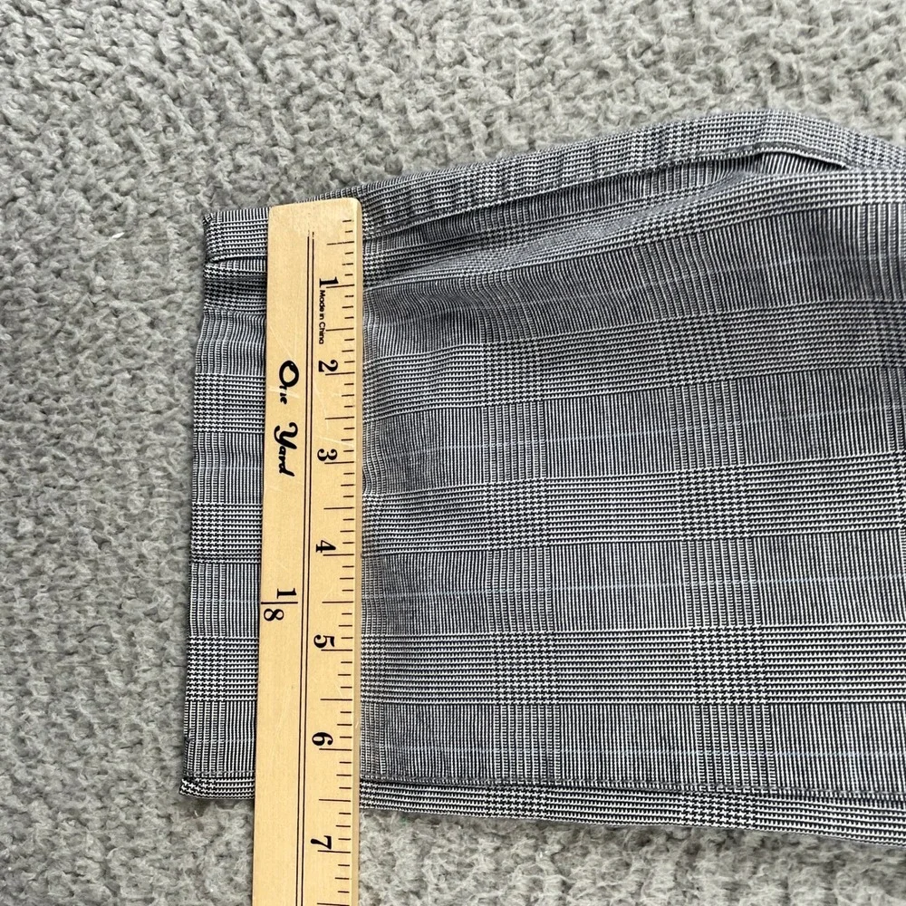 Banana Republic Pants Mens 31x32 Gray Aiden Fit Glen Plaid Chino Cotton Trousers